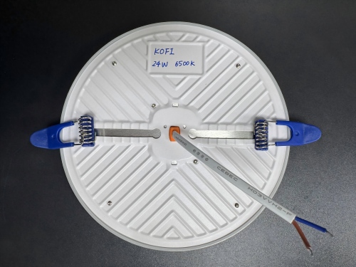 9/24/36W Recessed Frameless DOB Panel Lux, Iron+pp