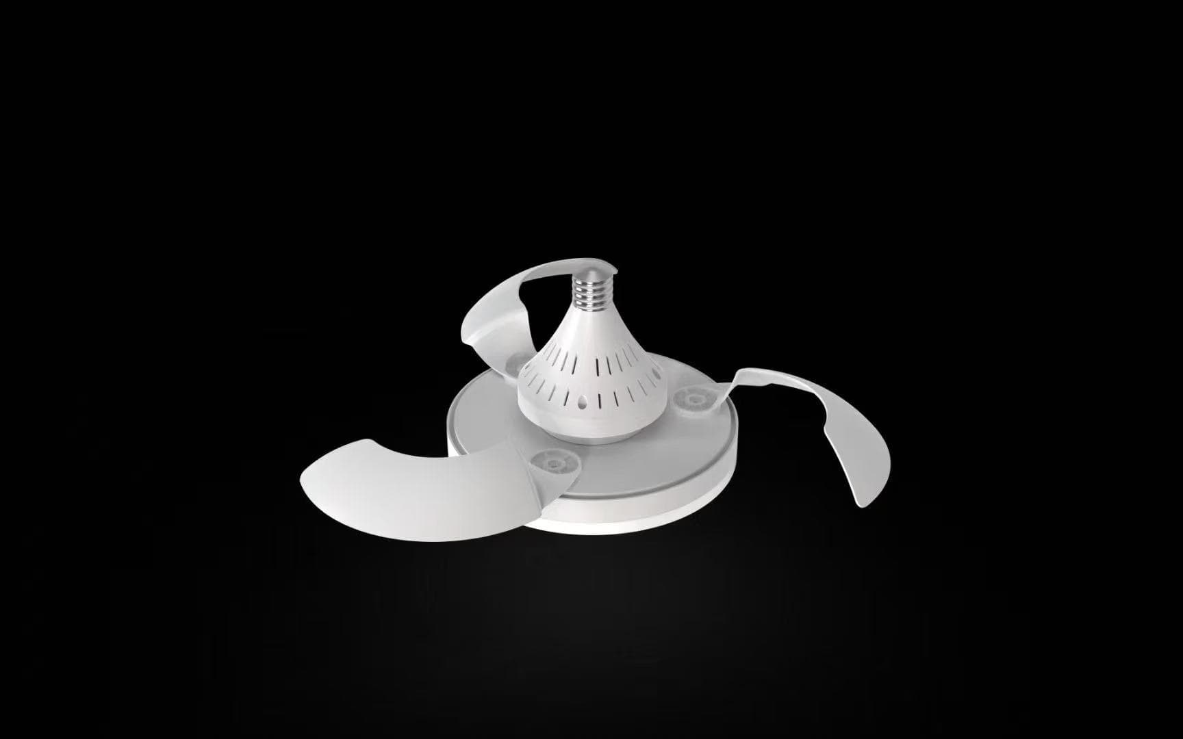 UFO Fan Lux, DIMMable Lux Caput Leupload Fan, III coloribus 3000k-6500k